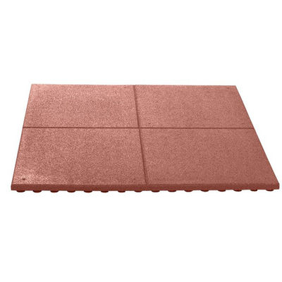Fall Protection Rubber Horse Stall Tiles 50 X 50cm Thickness 4cm With Drainage Channel